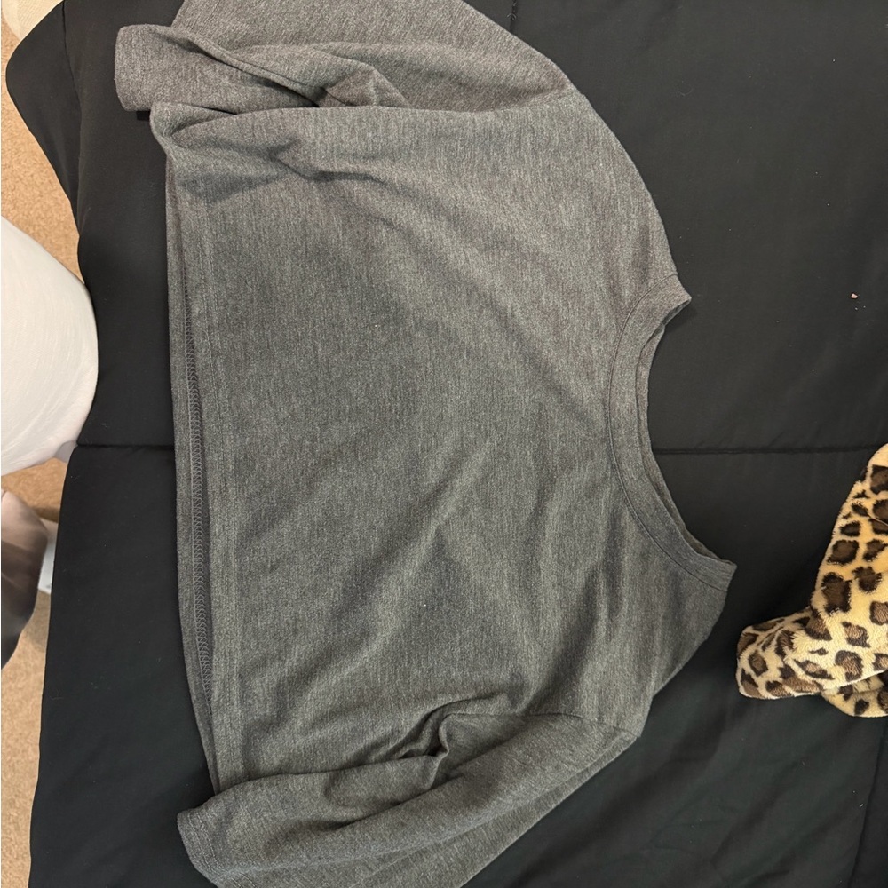 Gray Women's Crop Top